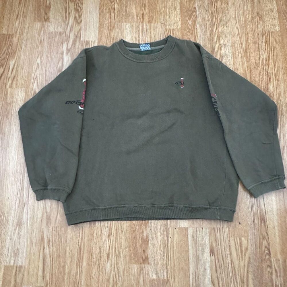 Gotcha Men's Green and Khaki Sweatshirt